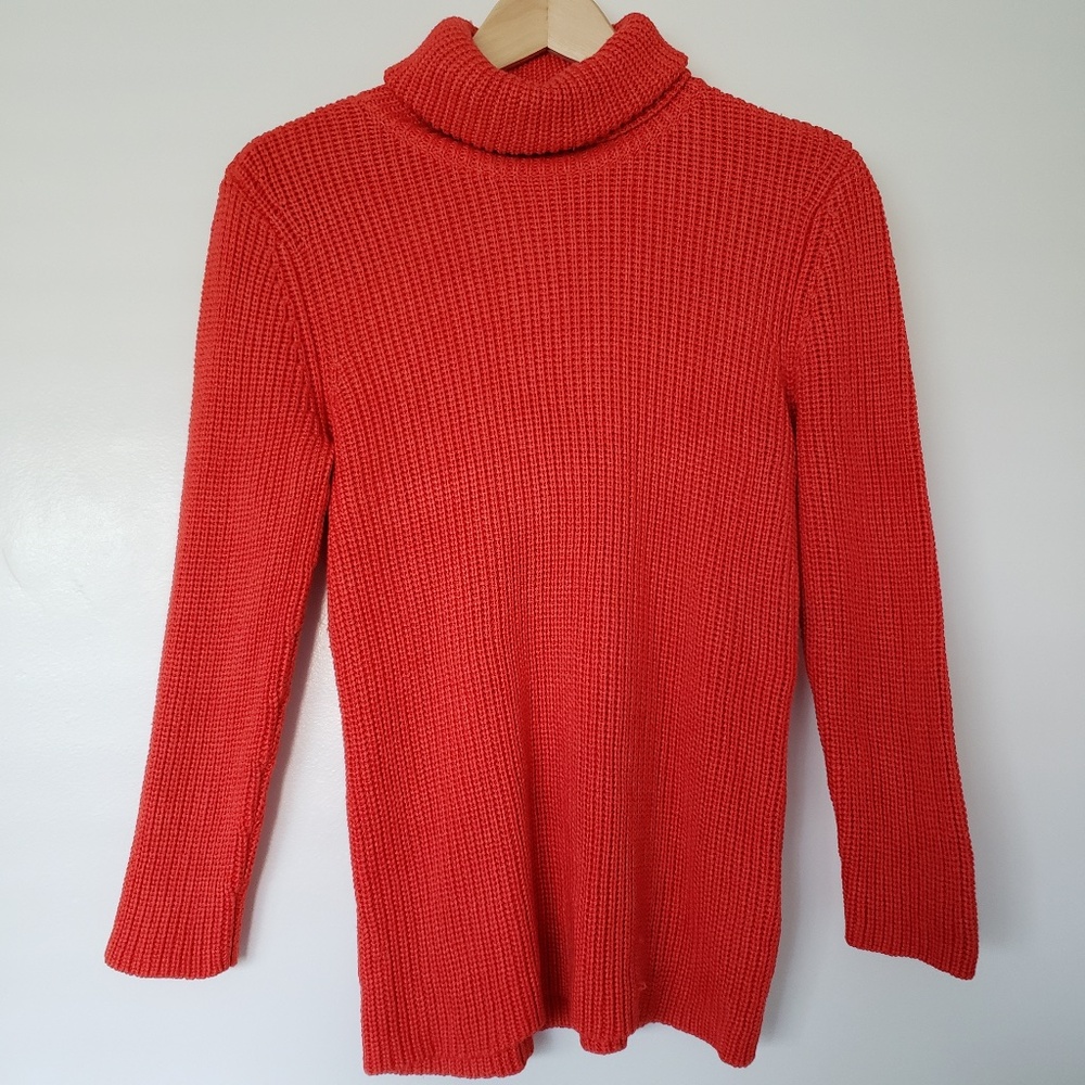 Lauren Ralph Lauren Silk Turtle Neck Knit Sweater M